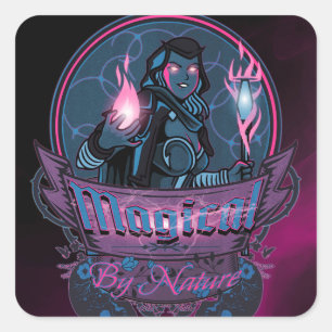 Sticker Carré Magie par nature Dark Mage