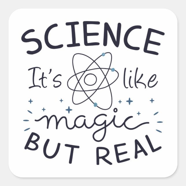 Sticker Carré Magie scientifique (Devant)