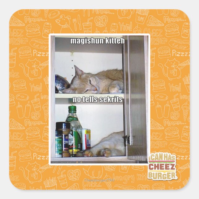 Sticker Carré Magishun Kitteh (Devant)
