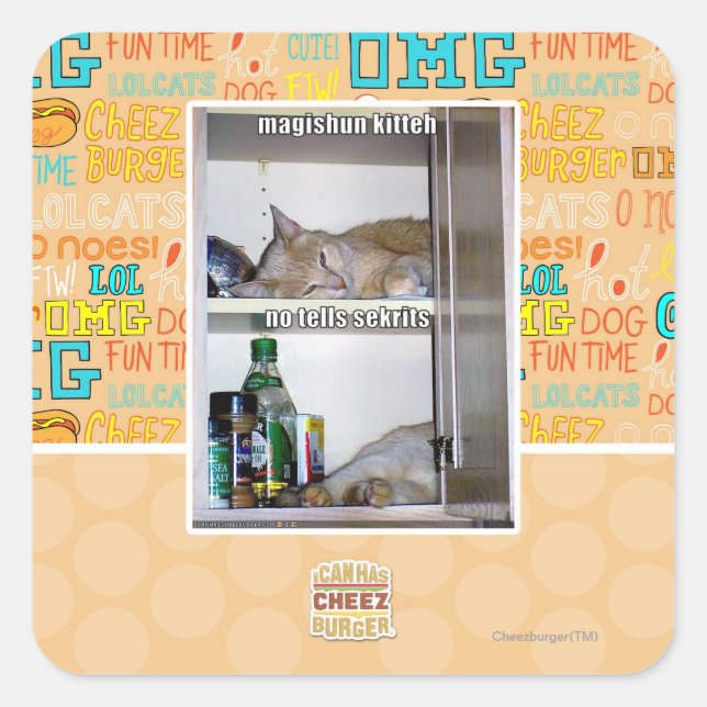 Sticker Carré Magishun Kitteh (Devant)