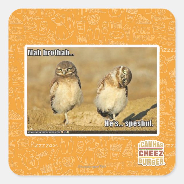 Sticker Carré Mah brothah (Devant)