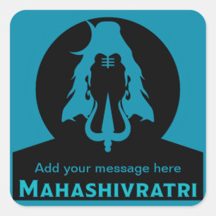 Sticker Carré Maha Shivratri - Happy Maha Shivratri