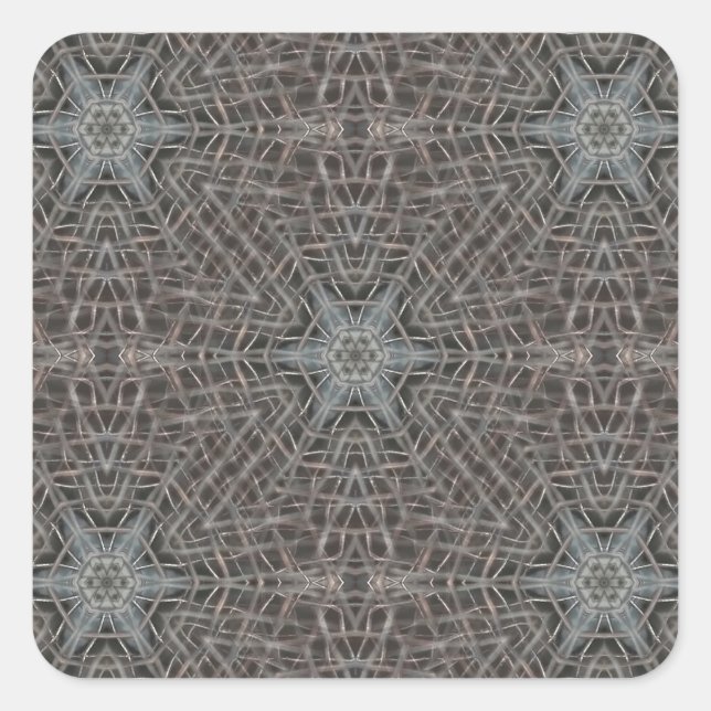 Sticker Carré Maillage métallique (Devant)