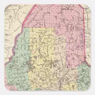 Sticker Carré Maine 14