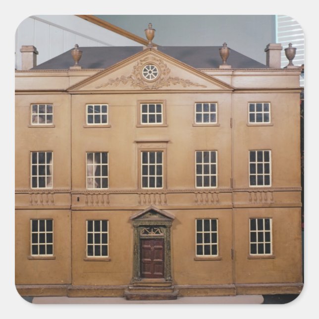 Sticker Carré Maison de poupée, Style néo-classique Adam, vers 1 (Devant)