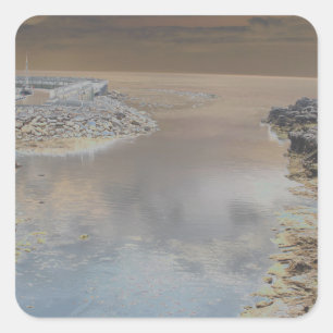 Sticker Carré Maison légère en Cascais Portugal