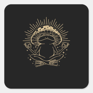 Sticker Carré Maisonnette Frog & Minimalisme Esthétique Goblinc
