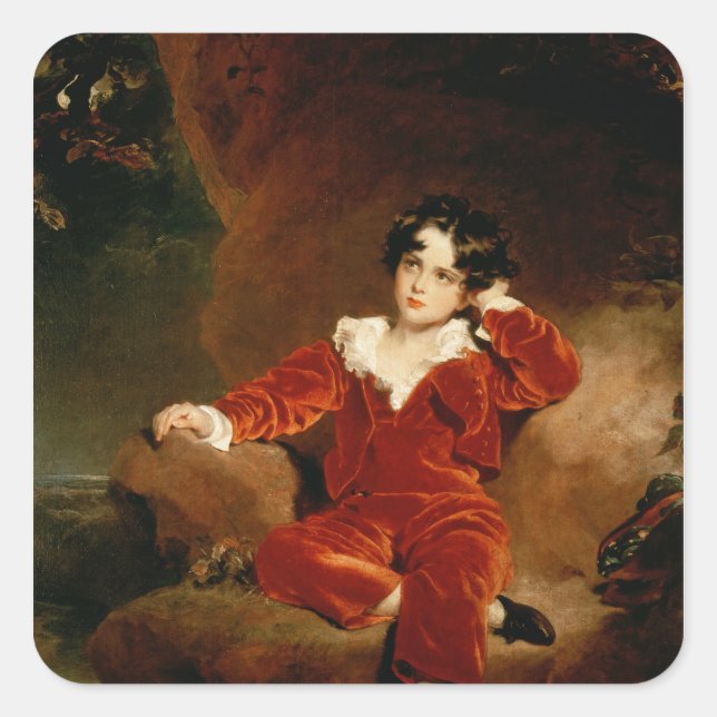 Sticker Carré Maître Charles William Lambton, 1825 (Devant)
