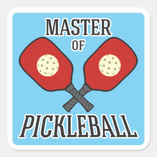 Sticker Carré Maître de Pickleball