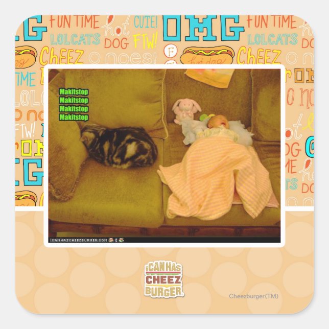 Sticker Carré Makitstop (Devant)