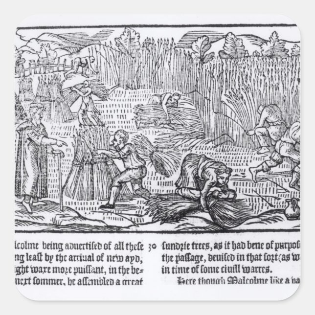 Sticker Carré Malcolm, roi d'Écosse (Devant)