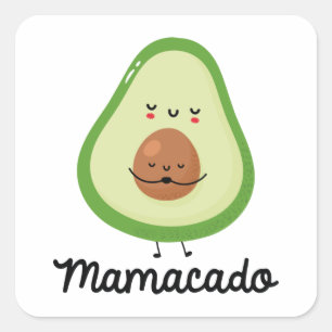 Sticker Carré Mamacado