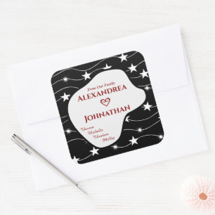 Sticker Carré Maman Papa Enfants Famille Enfants Personnaliser
