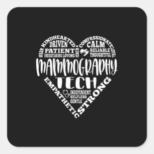 Sticker Carré Mammographie, technologue Mammo
