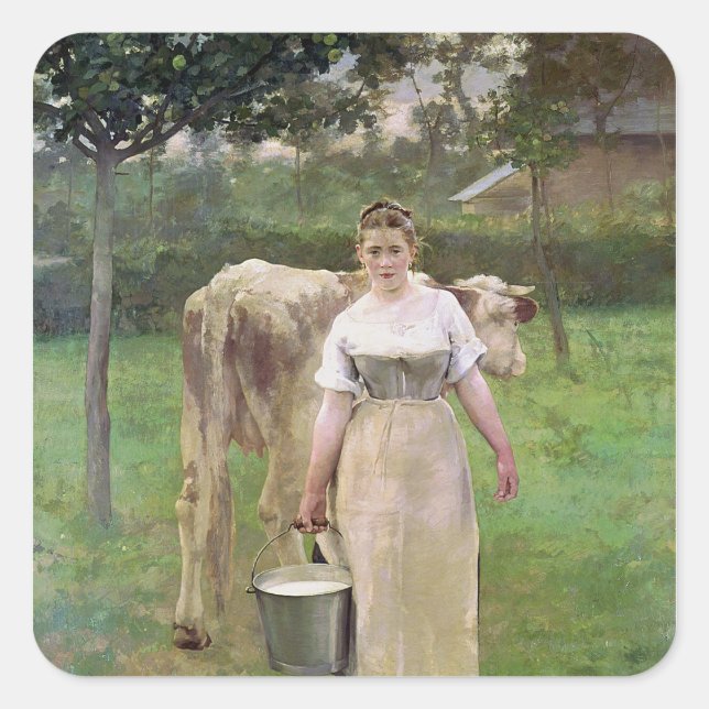 Sticker Carré Manda Lametrie, La Fermière, 1887 (Devant)