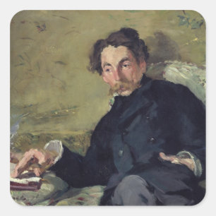 Sticker Carré Manet   Stephane Mallarme 1876