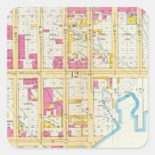 Sticker Carré Manhattan, New York 8