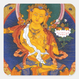 STICKER CARRÉ MANJUSHRI TIBET MYTHOLOGIE