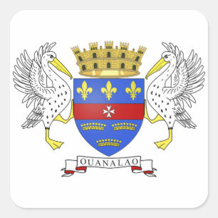 Sticker Carré Manteau de Barthelemy de saint des bras
