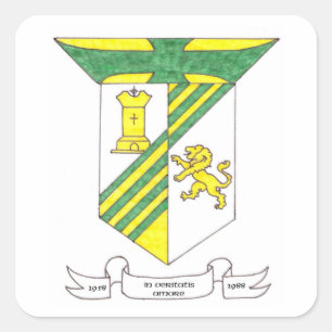 Sticker Carré Manteau de lycée de McAuley des bras