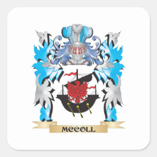 Sticker Carré Manteau de Mccoll des bras - crête de famille