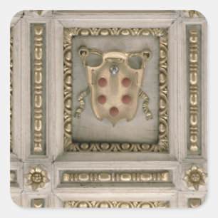 Sticker Carré Manteau de Medici des bras, du soffite de l'églis
