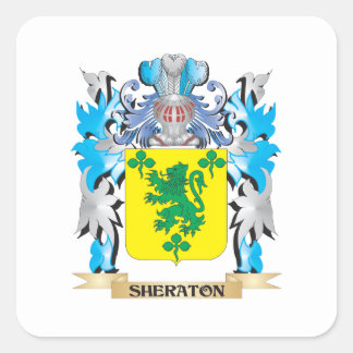 Sticker Carré Manteau de Sheraton des bras - crête de famille