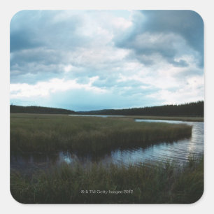 Sticker Carré Marais salé