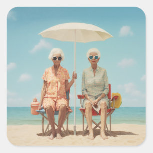 Sticker Carré Marbella Ladies