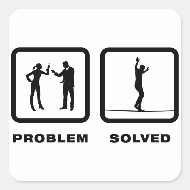 Sticker Carré Marche sur la voie ferrée (Devant)