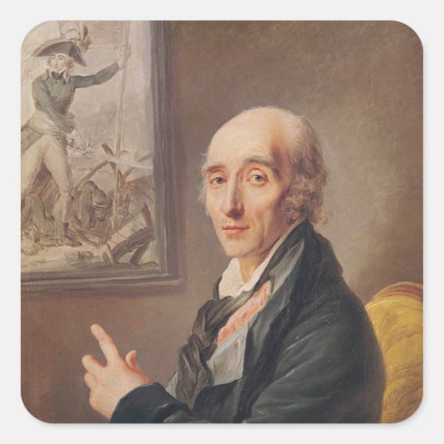 Sticker Carré Maréchal Pierre Francois Charles Augereau (Devant)