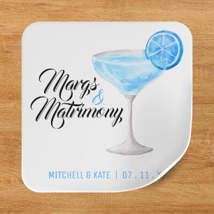 Sticker Carré Margs & Matrimony Margarita Bleue Enterrement de V
