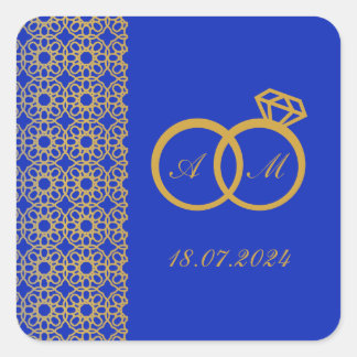 STICKER CARRÉ MARIAGE ARABE INSPIRÉ