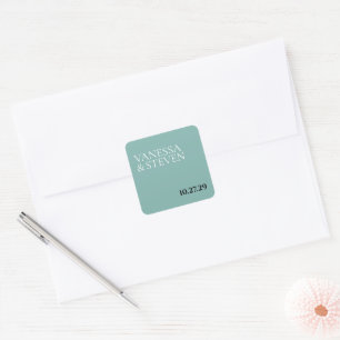 Sticker Carré Mariage Boho