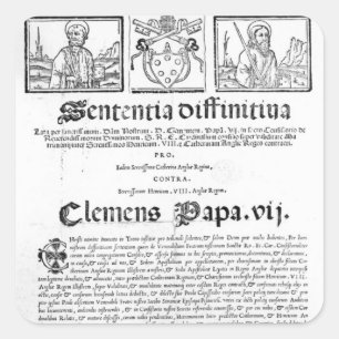 Sticker Carré Mariage de Henry VIII et de Catherine d'Aragon