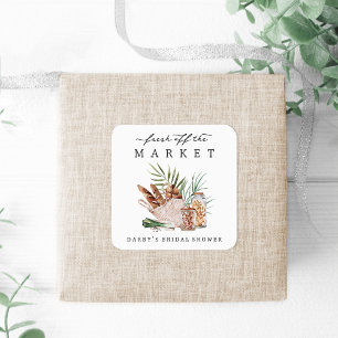 Sticker Carré Mariage de marché aux puces