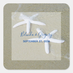 Sticker Carré Mariage de Starfish Beach