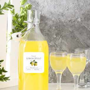 Sticker Carré Mariage d'événement branché Lemon Limoncello
