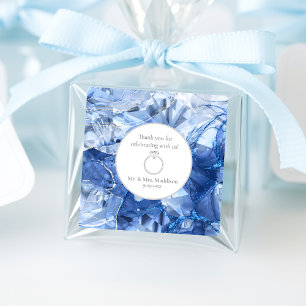 Sticker Carré Mariage d'illusion Blue Sapphire