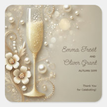 Mariage élégant Champagne & Perle