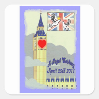 Sticker Carré Mariage royal