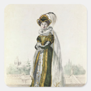 Sticker Carré Marie Dorval dans "Marion Delorme" par Victor