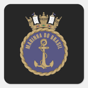 Sticker Carré "Marine brésilienne"