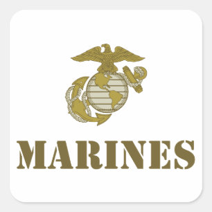 Sticker Carré Marines [gabarit]