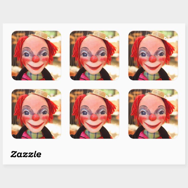Sticker Carré Marionnette (Feuille)