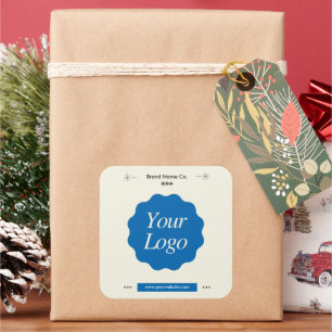 Sticker Carré Marque minimaliste du logo professionnel personnal