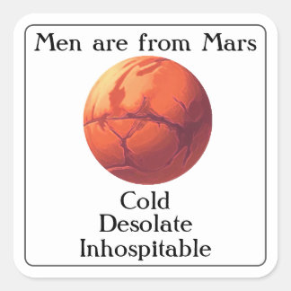 Sticker Carré Mars