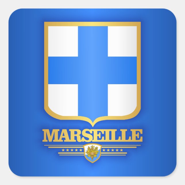 Sticker Carré Marseille (Devant)