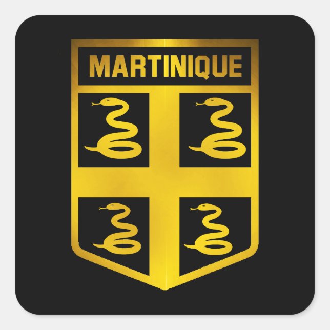Sticker Carré Martinique Emblem (Devant)