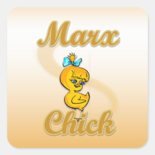 Sticker Carré Marx Chick